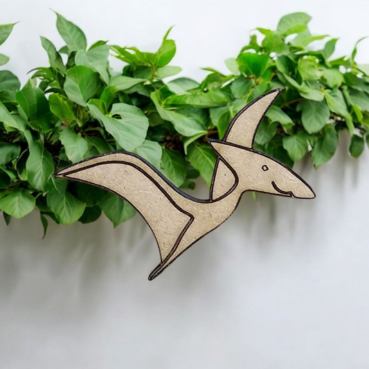 3mm Premium Laser-Cut MDF Pterodactyl Dinosaur Shape for Crafts & DIY Projects – Unpainted & Ready for Customization