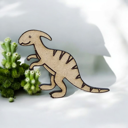 3mm Premium Laser-Cut MDF Parasaurolophus Dinosaur Shape for Crafts & DIY Projects – Unpainted & Ready for Customization (Copy)