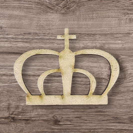 3mm Premium Laser-Cut MDF Princess Crown Shape for Crafts & DIY Projects – Unpainted & Ready for Customization