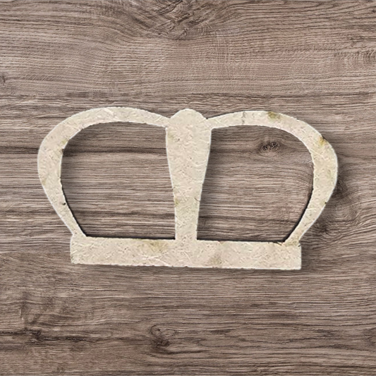 3mm Premium Laser-Cut MDF Prince Crown Shape for Crafts & DIY Projects – Unpainted & Ready for Customization