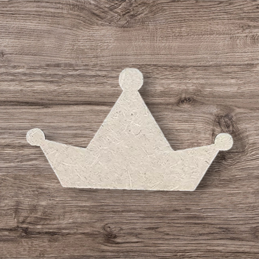3mm Premium Laser-Cut MDF Crown Shape for Crafts & DIY Projects – Unpainted & Ready for Customization