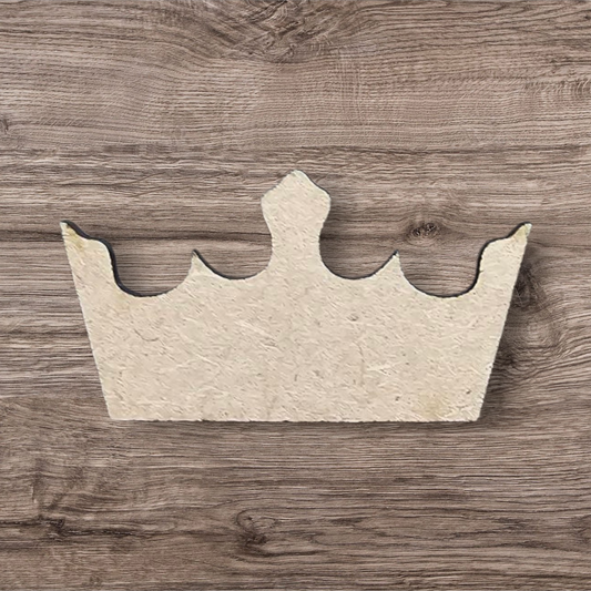 3mm Premium Laser-Cut MDF Duke Crown Shape for Crafts & DIY Projects – Unpainted & Ready for Customization