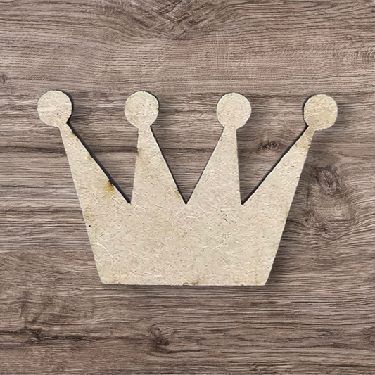 3mm Premium Laser-Cut MDF Joker Crown Shape for Crafts & DIY Projects – Unpainted & Ready for Customization