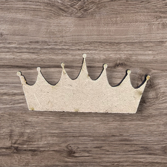 3mm Premium Laser-Cut MDF Crown Shape for Crafts & DIY Projects – Unpainted & Ready for Customization