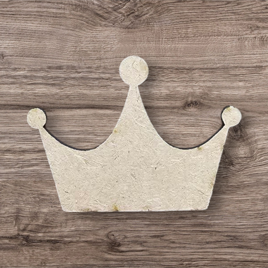 3mm Premium Laser-Cut MDF Crown Shape for Crafts & DIY Projects – Unpainted & Ready for Customization