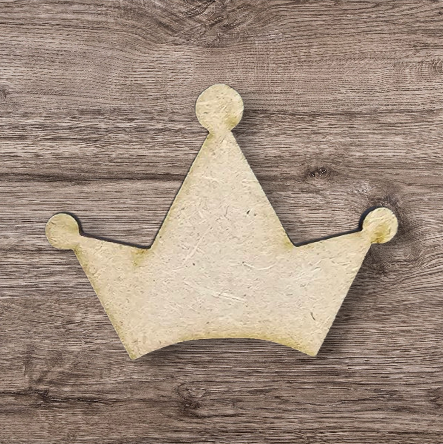 3mm Premium Laser-Cut MDF Crown Shape for Crafts & DIY Projects – Unpainted & Ready for Customization