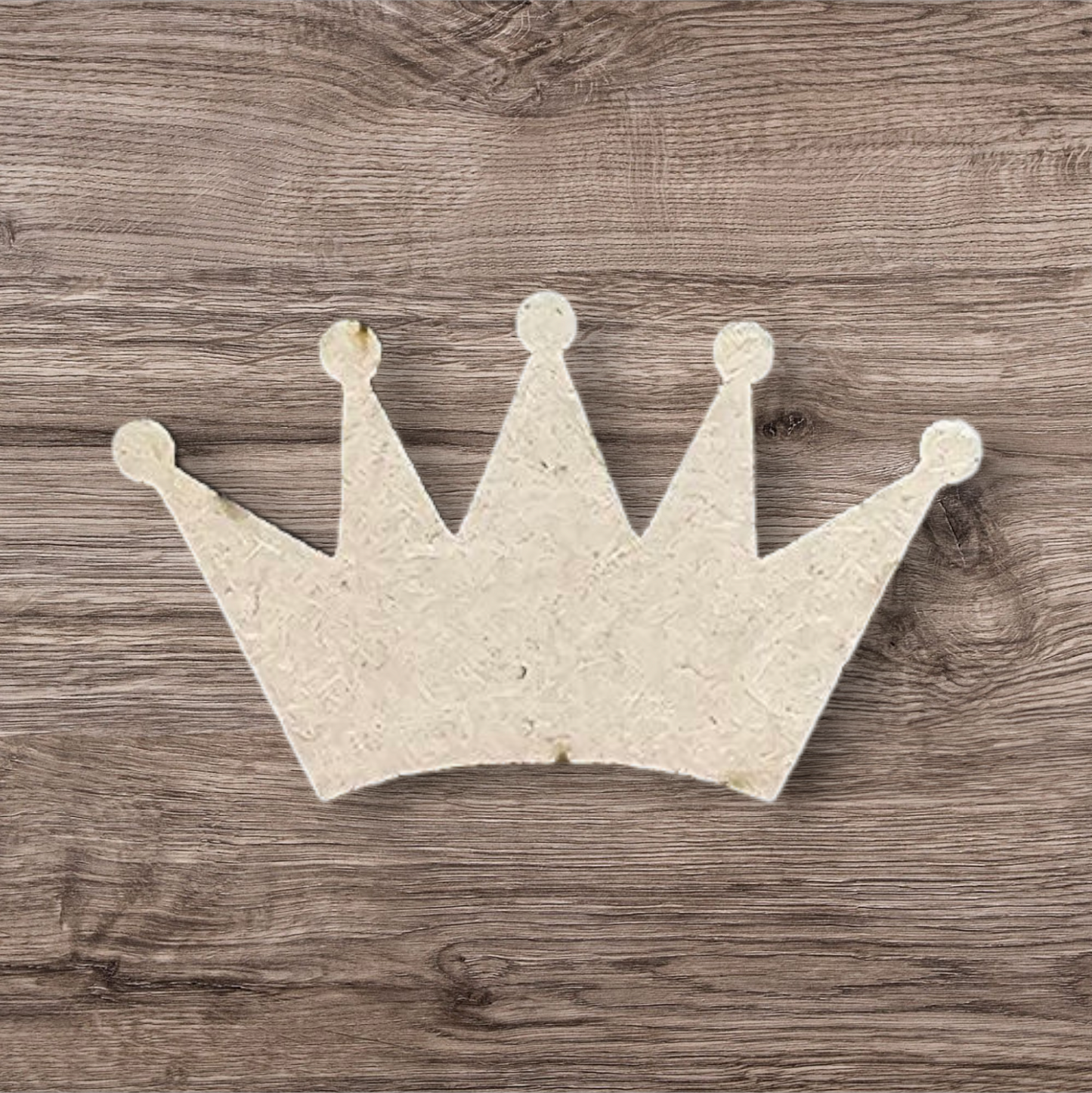 3mm Premium Laser-Cut MDF Crown Shape for Crafts & DIY Projects – Unpainted & Ready for Customization
