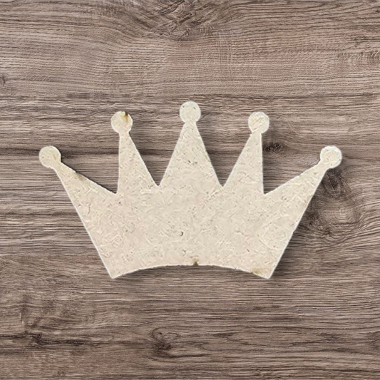 3mm Premium Laser-Cut MDF Crown Shape for Crafts & DIY Projects – Unpainted & Ready for Customization