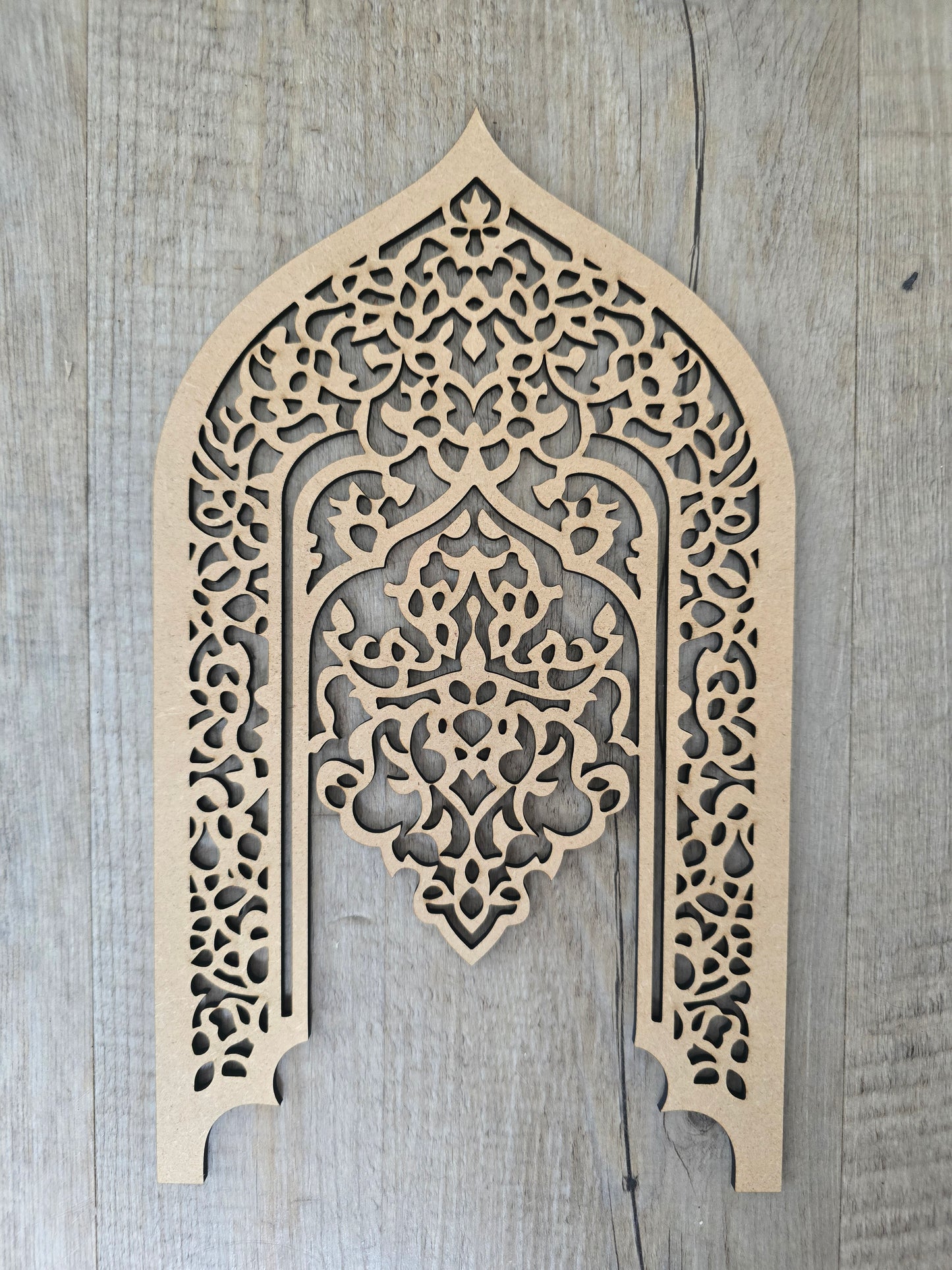 Arabesque Laser Cut MDF Wall Art Panel – Ornate Moroccan Arch | Intricate Decorative Screen, Home Decor