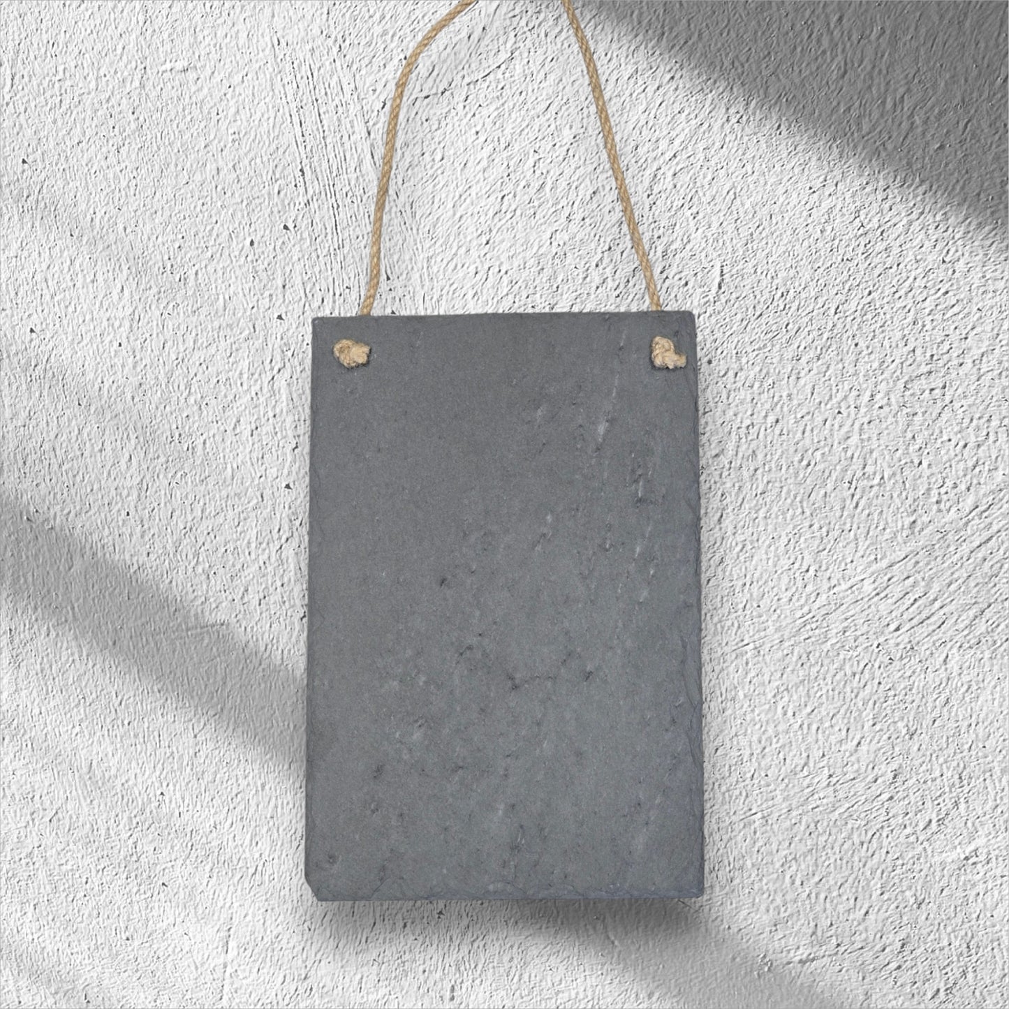 Personalized Engraved Rectangle Slate Hanging Sign – 30 x 20cm – Custom Text & Design