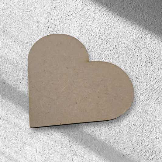3mm Premium Laser-Cut MDF Heart Shapes for Crafts & DIY Projects – Unpainted & Ready for Customization