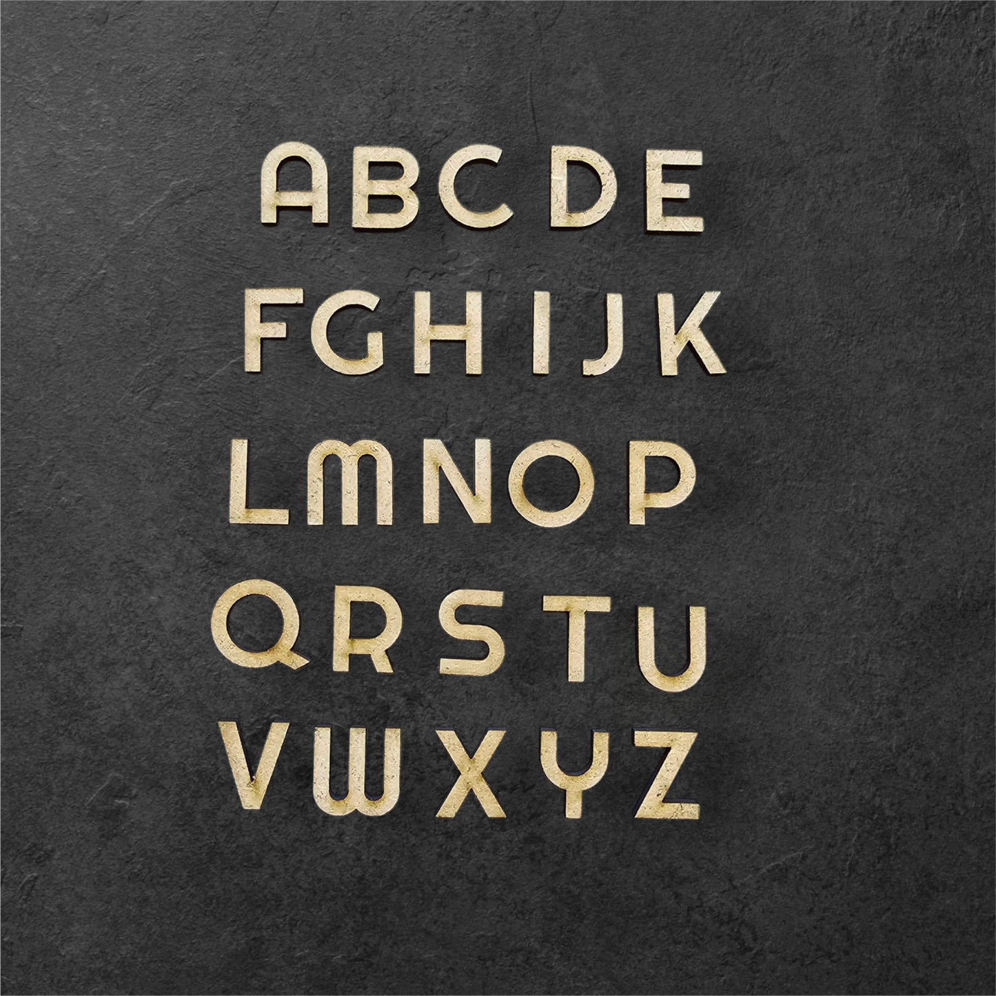 3mm Premium Laser-Cut MDF Righteous Font Letters for Crafts & DIY Projects – Unpainted & Ready for Customization