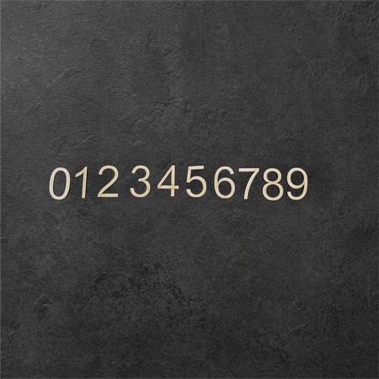 3mm Premium Laser-Cut MDF Ariel Font Numbers for Crafts & DIY Projects – Unpainted & Ready for Customization