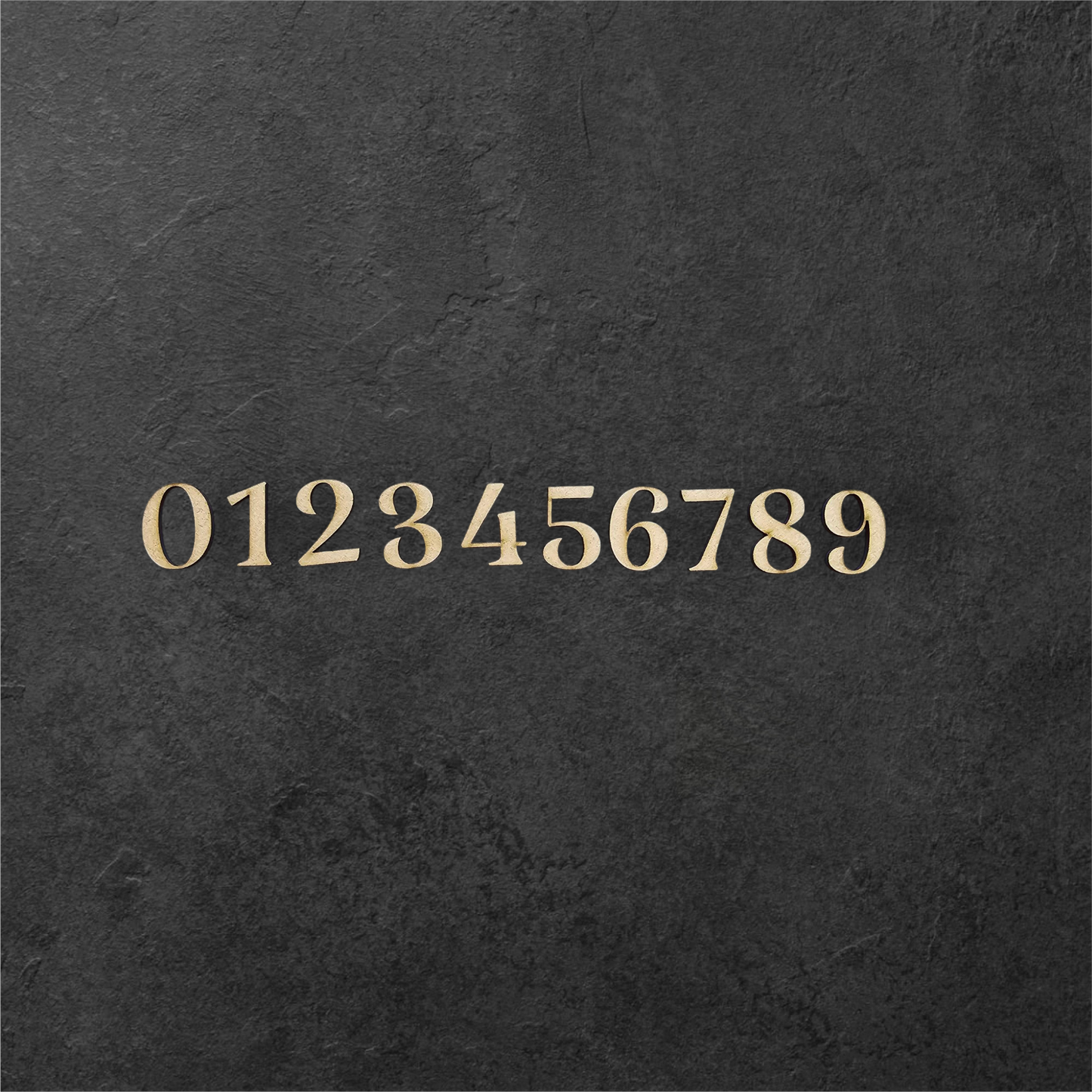 3mm Premium Laser-Cut MDF Katibeh Font Numbers for Crafts & DIY Projects – Unpainted & Ready for Customization