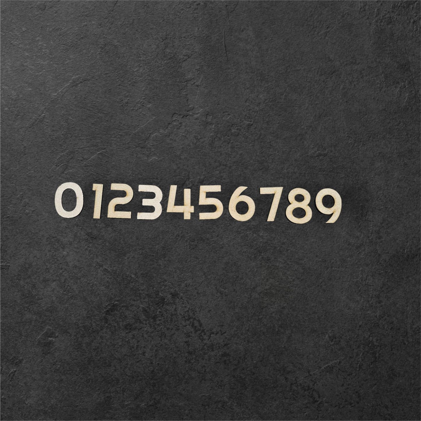 3mm Premium Laser-Cut MDF righteous Font Numbers for Crafts & DIY Projects – Unpainted & Ready for Customization