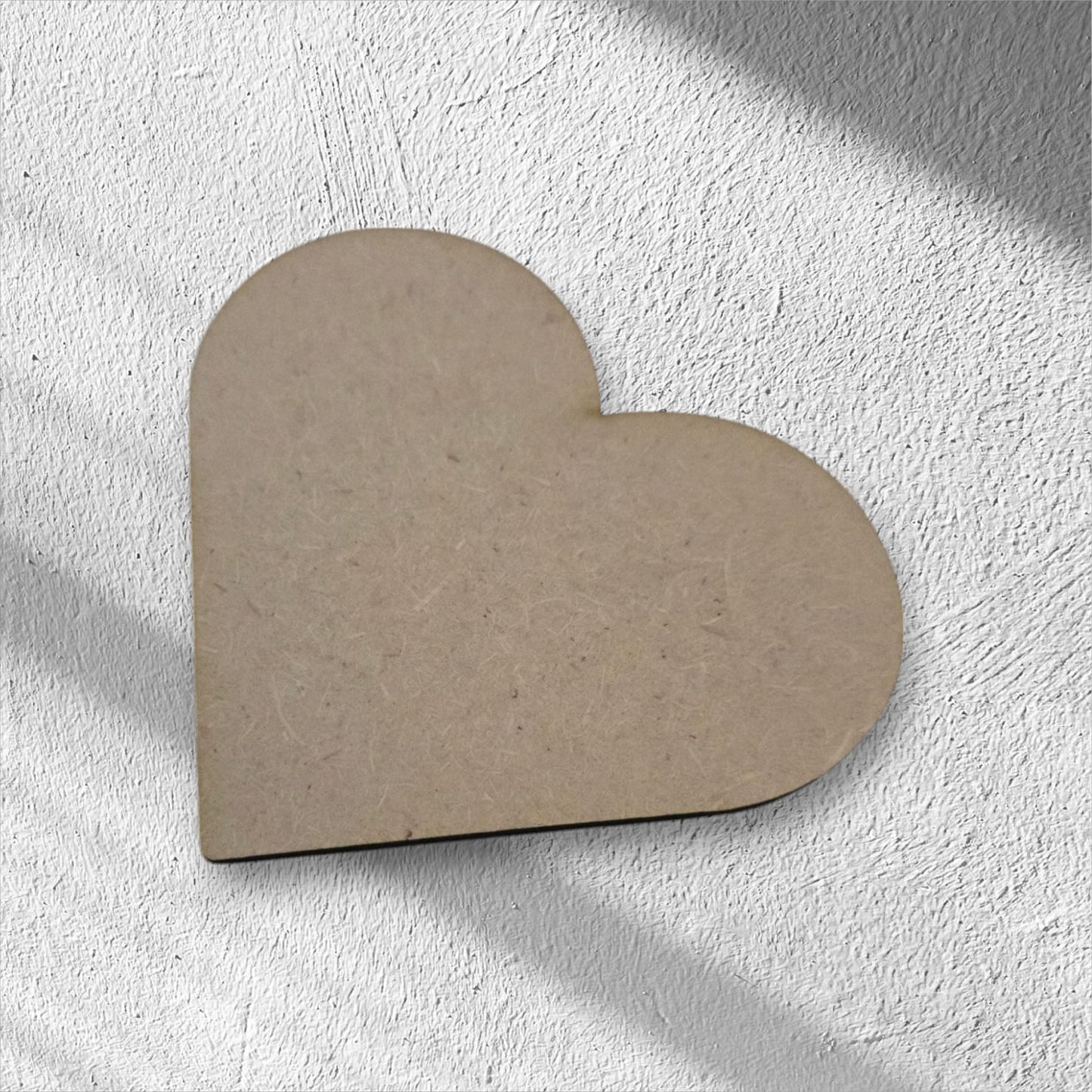 3mm Premium Laser-Cut MDF Heart Shapes for Crafts & DIY Projects – Unpainted & Ready for Customization